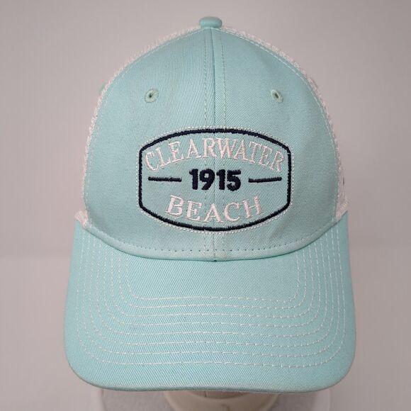 Clearwater Beach 1915 Snapback Trucker Hat Blue OS Adjustable Mesh Surfstyle - Picture 2 of 8